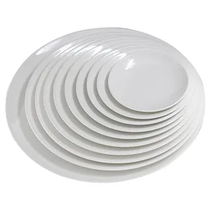 Матовая черная Роскошная бамбуковая столовая посуда набор Квадратная Белая меламиновая посуда с круглой столовой тарелкой для свадебного использования в комплекте