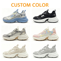 Fabricant OEM de baskets de mode personnalisées pour jeunes, respirantes, en maille, avec patch en caoutchouc, chaussures de sport décontractées