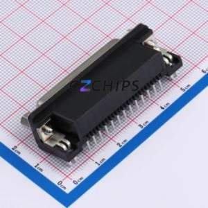 X0325FT17B2H D-Sub/VGA Connector Bent Lead Through Hole Connector Standard D-Sub Female 25P Right Angle Insert - Product Image 2