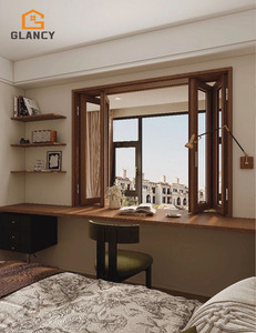 Fenêtre pliante horizontale en aluminium insonorisée et coupe-vent avec verre intérieur, design graphique en acier inoxydable, style <span class=keywords><strong>accordéon</strong></span> <span class=keywords><strong>français</strong></span> - Product Image 4