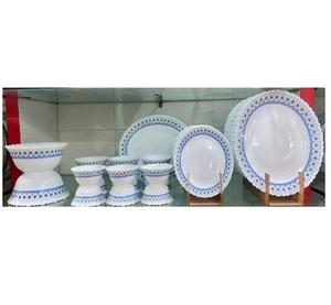 Juego de Vajilla de Cerámica de 27 Piezas, Vajilla Completa para la Cena Familiar, Incluye Platos, Cucharas para Servir, Apto para Lavavajillas - Product Image 3