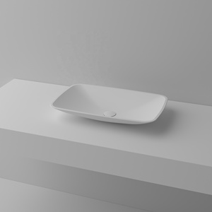 Pour Empolo Évier À La Main Moderne Nordique Pierre Artificielle Bassin Vanité <span class=keywords><strong>Poser</strong></span> Meuble <span class=keywords><strong>Vasque</strong></span> Salle De Bain Égouttoir Fabricateur Lavama - Product Image 2