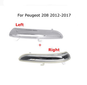 Glace arrière pour Peugeot, feu clignotant, <span class=keywords><strong>gauche</strong></span>/droite, 2 pièces, protecteur d'objectif de signalisation, compatible avec les modèles <span class=keywords><strong>208</strong></span>, 2008, 2012, 2017, 1607512680 - Product Image 2