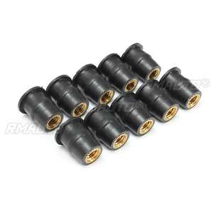 10/20x Écrous en caoutchouc M4/M5/M6 4/5/6mm pour pare-brise, carénage et accessoires de fixation pour moto - Product Image 4