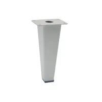 Pieds de canapé en métal carré, durables, avec design droit en fer, pour remplacement et support de meubles