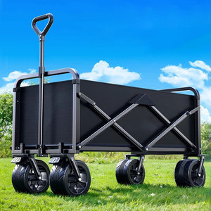 Smear Camping <b>Cart</b> 50x13x67 Cm <b>Foldable</b> Portable Outdoor Utility <b>Cart</b> For Campsite And Delivery Use - Product Image 1