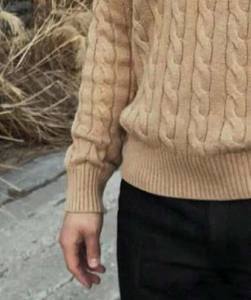 High Quality Custom Logo Men's <b>Vintage</b> Wool Sweatshirt Ralph Thick Knit Slim <b>Jumper</b> with Jacquard Warm Horse Casual Pullover - Product Image 4