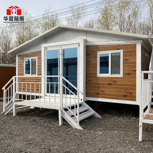 Maisons conteneurs pliables portables en acier préfabriquées extensibles de 20 et 40 pieds, petites maisons conteneurs mobiles, bureaux et villas pliantes à prix abordable - Product Image 2
