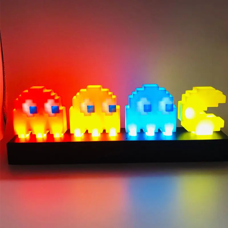 Dasheng Gaming Toys LED USB 3D Night Light Playroom Decorative Lights Pac Man Collectable Figure Lamp