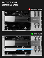 Soporte para tarjeta gráfica GL7 ARGB de upHere, soporte anticaída para GPU.