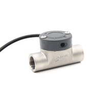 Débitmètre à turbine à pales Sea Dijiang en acier inoxydable ZJSUS-DN15, capteur de débit d'eau de piscine industrielle à port femelle, impulsion NPN
