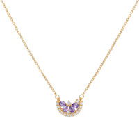 Collier ZUOLA Été Frais Pastèque Bijoux Fins Vente en Gros Collier Plaqué Or 18K Pendentif pour Filles
