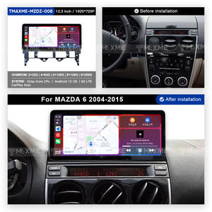 Nuevo diseño, pantalla táctil grande de 12,3 pulgadas, Multimedia, Android Auto para <span class=keywords><strong>Mazda</strong></span> <span class=keywords><strong>6</strong></span> 2004-2015, reproductor de DVD Carplay, navegación GPS para coche - Product Image 2