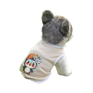 Gilet pour animaux de compagnie à imprimé animal mignon, vêtements d'été respirants pour chats et chiens, options multicolores unisexes - Product Image 5