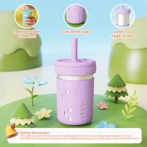 Usine en gros verre enfants gobelet 304 acier inoxydable sans BPA enfants tasse déversement <span class=keywords><strong>Prood</strong></span> enfants tasses avec paille - Product Image 4