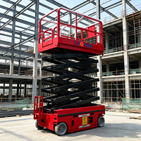 Plateforme élévatrice pliable électrique stable, élévateur à ciseaux hydraulique, table élévatrice mobile pour travaux en hauteur