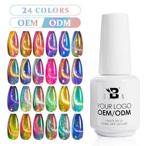 BOZLIN Set di 24 Colori 15ml Smalto Gel UV Magnetico Effetto Occhio di <span class=keywords><strong>Gatto</strong></span> 9D Brillante e Luminoso - Product Image 1