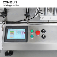 Machine d'étiquetage automatique de bouteilles rondes ZONESUN ZS-TB150 pour flacons, bocaux en verre, bouteilles de vin et d'eau, pour bouteilles rondes