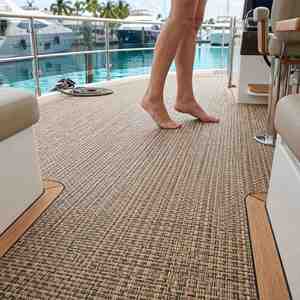 Suelo Náutico de Espuma Tejida de Alta Calidad, Color Negro y Marino, Flexiteak, Madera Marina, para Cubiertas de Barcos - Product Image 4