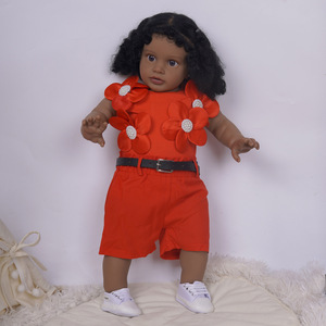 Poupée réaliste noire populaire, poupée bébé sud-africaine à peau foncée, poupée ethnique réaliste pour jeu d'imitation et collection - Product Image 5