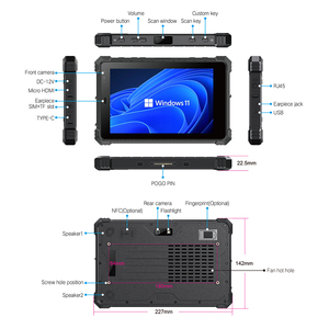 Máy tính bảng công nghiệp bền chắc 8 inch máy tính bảng 11 Linux Ubuntu Intel I7 CPU 16GB + 256GB 4G NFC 2D Máy Quét Mã Vạch 1920x1200 8GB Mới - Product Image 6