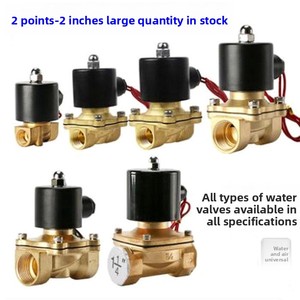 Vanne solénoïde normalement fermée <span class=keywords><strong>1</strong></span>/8'' <span class=keywords><strong>1</strong></span>/4'' 3/8'' <span class=keywords><strong>1</strong></span>,0 pouce 2 pouces pour eau et air AC220V DC24V/DC12V, vanne bidirectionnelle à fil de cuivre - Product Image 3