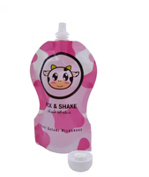 Vente en gros pochette à bec pour aliments pour bébés personnalisée sac à fermeture éclair en nylon avec fonction d'impression héliogravure étanche à l'humidité