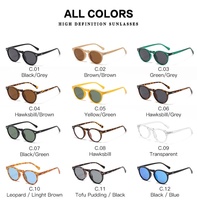 Nouvelles lunettes de soleil polarisées tendance à monture ronde, design de marque, prix d'usine, verres miroir, protection UV400 pour femmes