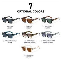 Lunettes de soleil unisexes UV400 2026 de haute qualité, légères en PC transparent, motif léopard, monture carrée, logo personnalisable, polarisées, tendance