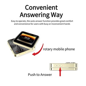 Schermo scorrevole rotante I19 Pro 2.4 per cellulari "Display 2G GSM Blacklist composizione rapida piccoli telefoni cellulari multilingue aggiornati - Product Image 3