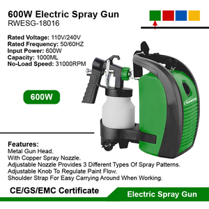 Pulverizador sin aire portátil HVLP de 600W, máquina de <span class=keywords><strong>pistola</strong></span> de pintura eléctrica, <span class=keywords><strong>pistola</strong></span> pulverizadora de pintura <span class=keywords><strong>para</strong></span> pared de coche, pistolas pulverizadoras de pintura - Product Image 6