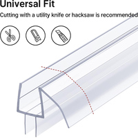 Bandes d'étanchéité transparentes en PVC/PC personnalisées, durables, pour baignoires et portes de douche (livraison rapide)