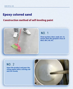 <span class=keywords><strong>Pintura</strong></span> Epóxica para Pisos de <span class=keywords><strong>Cemento</strong></span> Autonivelante de Alta Dureza, Imitación de Baldosas de Mármol, Antideslizante, para Interiores del Hogar - Product Image 4