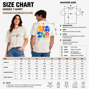 T-shirts de couple assortis OEM ODM, lettres colorées devant et derrière, tee-shirt en coton surdimensionné, logo personnalisé, design gratuit, vente en gros, fabrication - Product Image 4