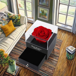 AYOYO Scatola per Gioielli a Forma di Rosa, Decorazione Romantica per la Casa, <span class=keywords><strong>Regalo</strong></span> di <span class=keywords><strong>San</strong></span> <span class=keywords><strong>Valentino</strong></span> per Amiche, Scatola per Gioielli Personalizzabile - Product Image 2