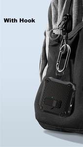 Funda protectora para auriculares de fibra de carbono con interruptor magnético para <span class=keywords><strong>Airpods</strong></span> 4 para <span class=keywords><strong>airpods</strong></span> 1 2 <span class=keywords><strong>3</strong></span> / Pro 2 TPU + PC Armor Cover + HOOK - Product Image 6