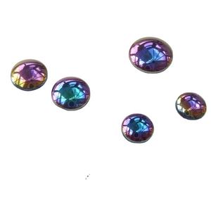 Hématite multicolore de 6 mm à 12 mm, taille cabochon ronde brillante, pour la fabrication de bijoux - Product Image 1