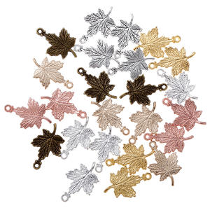 Breloques <span class=keywords><strong>feuille</strong></span> <span class=keywords><strong>d</strong></span>'érable automne pour la fabrication de bijoux collier Bracelet boucles <span class=keywords><strong>d</strong></span>'oreilles bricolage - Product Image 5