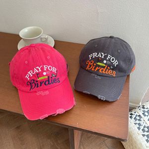 Gorra de Béisbol de 6 Paneles con Letras Bordadas, Estilo para Parejas, Lavada, Suave, con Cierre a Presión - Product Image 2