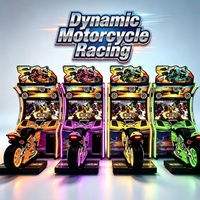 Simulateur de course de moto à monnayeur, borne d'arcade avec écran LCD 50 pouces et lecteur de billets pour usage commercial