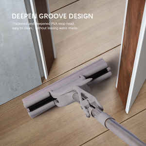 Mop in Spugna PVA con Manico in Acciaio Inox, Design Telescopico Senza Mani per Pulizia Moderna dei Pavimenti Domestici - Product Image 5