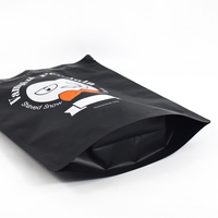Kemasan Pouch Stand Up Hitam Matte Custom, Reselable Zipper, Food Grade, Cetak, Untuk Snack/Dessert, Kemasan Besar
