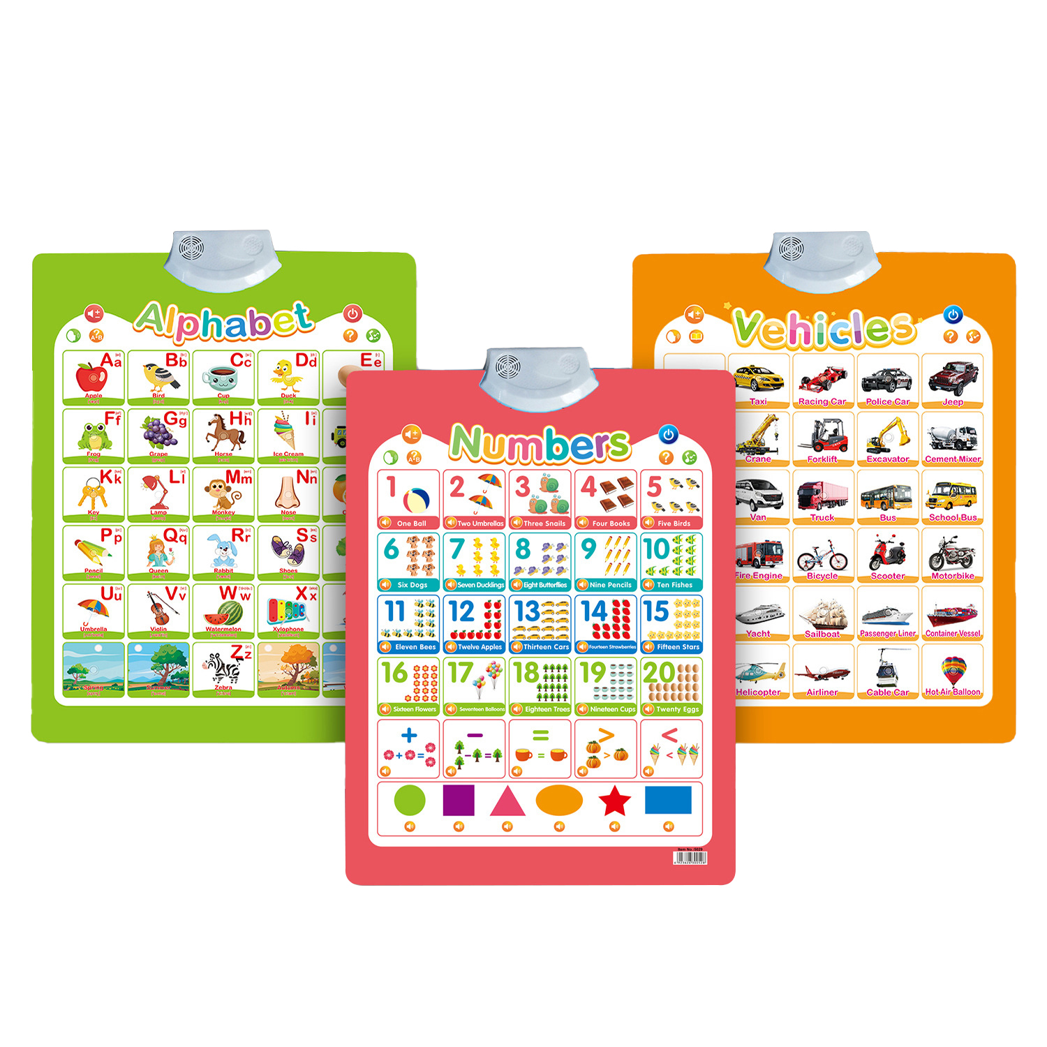 KICHOUSE Tableau Mural Phonétique Bilingue – Poster Interactif Alphabet Et Chiffres – Jouet Éducatif Musical – Dès 2 Ans