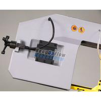 Scie à ruban rotative à haute efficacité de 2,2 kW, capacité de 330 mm, scie horizontale robuste de 850 kg pour la découpe d'angles en acier