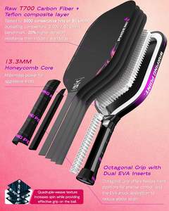 Warping Point Tina Pisnik Phoenix <span class=keywords><strong>Pickleball</strong></span>-Schläger UPA-A Zugelassen Rohes T700 Carbonfaser 16MM/13.3MM Power Drive System Präzise - Product Image 5