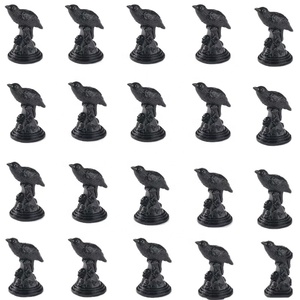 Oferta Especial en <span class=keywords><strong>Amazon</strong></span>: Mini Figuras de Cuervos en Resina 3D, Pequeños <span class=keywords><strong>Animales</strong></span> de Resina, Cuervos Negros en Miniatura para Decoración de Escenas de Halloween - Product Image 1