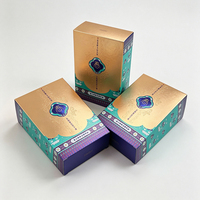 Boîte en carton rigide recyclé écologique avec logo personnalisé, estampage holographique et laminage mat pour emballage cosmétique