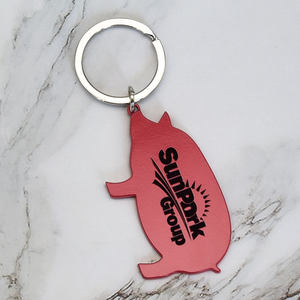 Ongebruikelijk Ontwerp Unieke Cartoon Metalen Sleutelhanger Custom Logo Zinklegering Snijden Afdrukken Metalen Sleutelhanger - Product Image 6