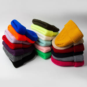 DDA576 Bonnet D'Hiver en Laine Tricotée Style Hip Hop Swag avec Bord Roulé, Bonnet de Pêcheur, Bonnet Docker - Product Image 4