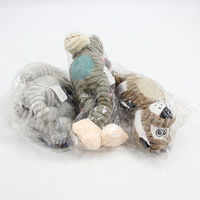 Jouet à mâcher et à grincer en peluche avec nœuds pour chiens et chats - Entraînement sonore interactif, sons intégrés pour soulager le stress, jeu pour chien